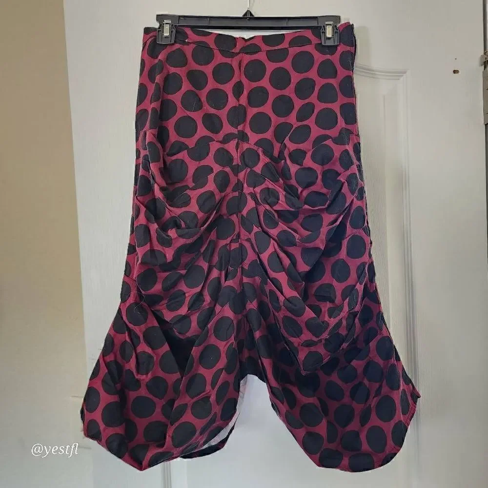 ART Atelier polka dot skirt 6 lagenlook whimsigoth witchy indie art-to-wear